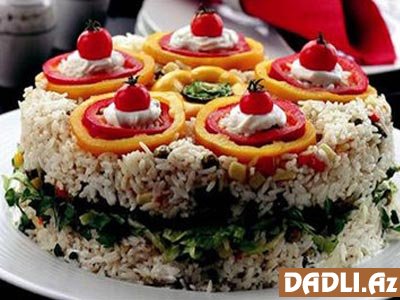 Düyü salatı resepti