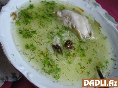 Toyuq şorbası resepti