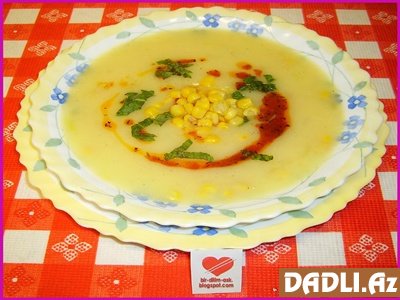 Qarğıdalı şorbası resepti